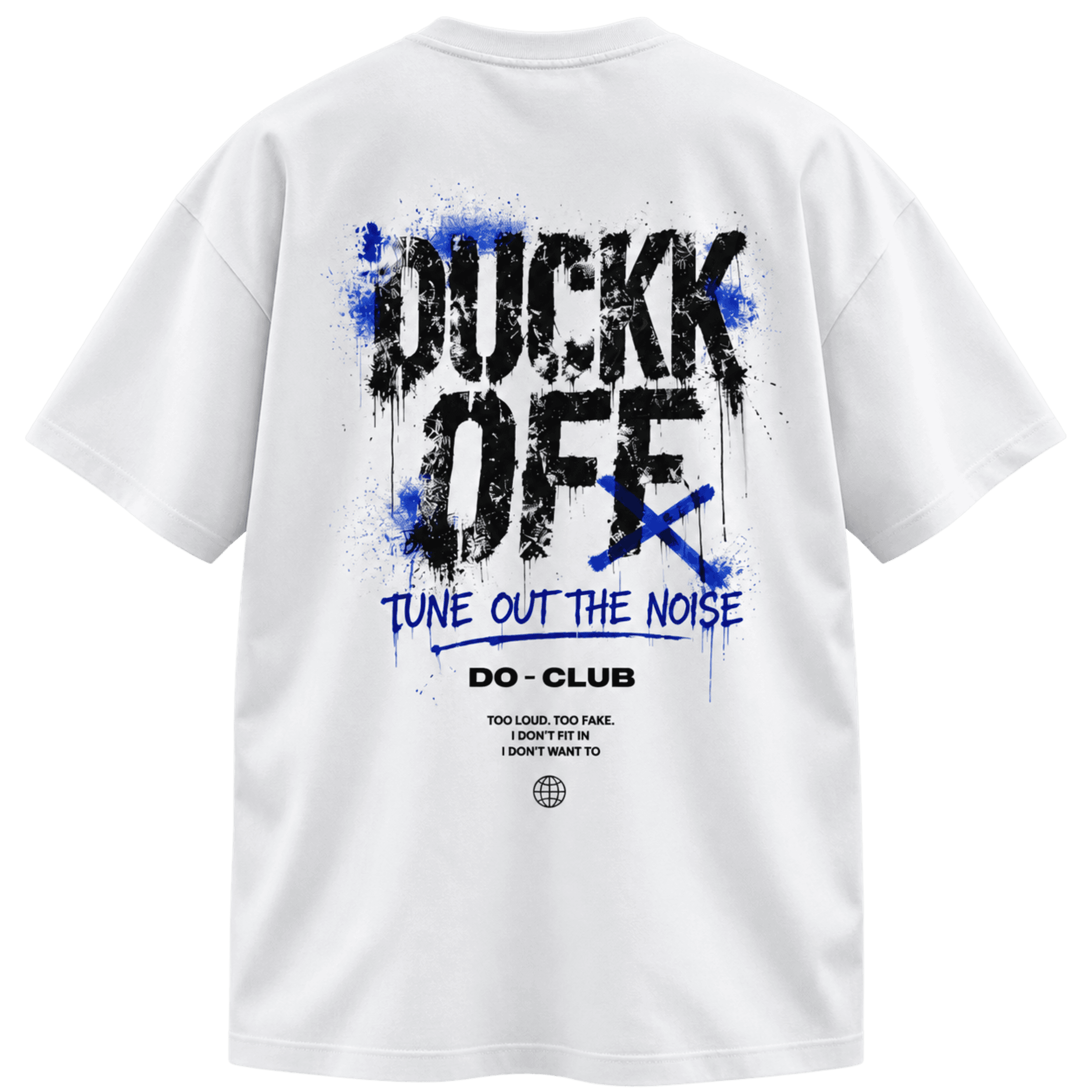 Tune Out The Noise T-Shirt – White | ESSENTIAL